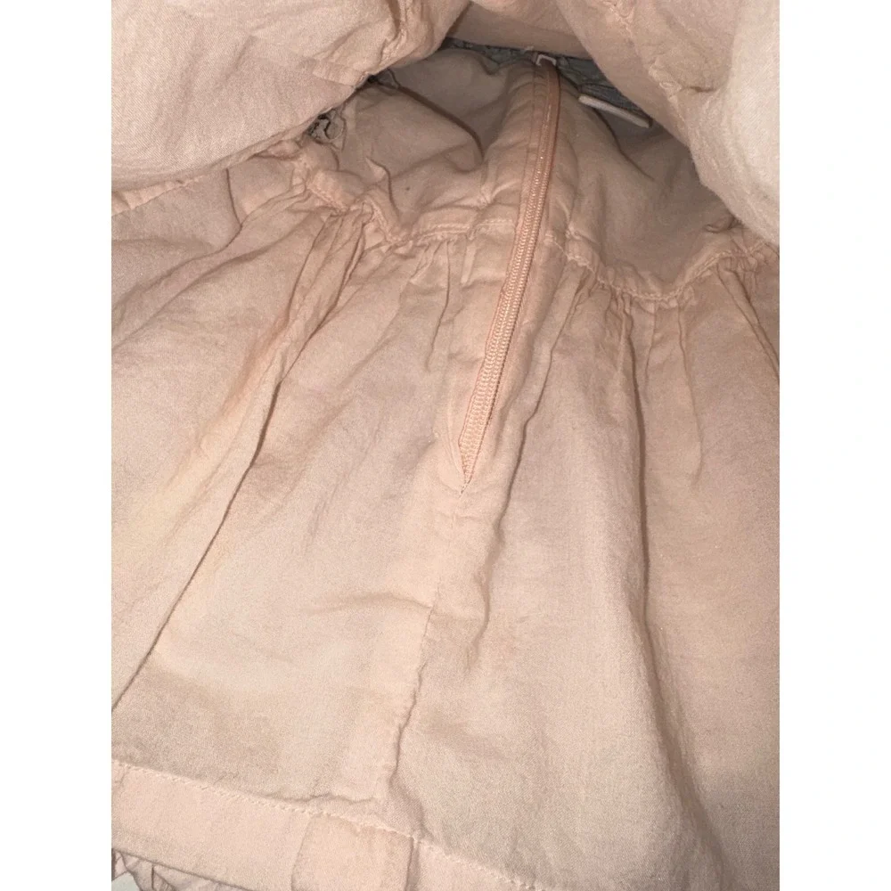 Vintage Gymboree Baby Dress – 0–3 Months – Pink Floral Lace Trim – Cottagecore‎
